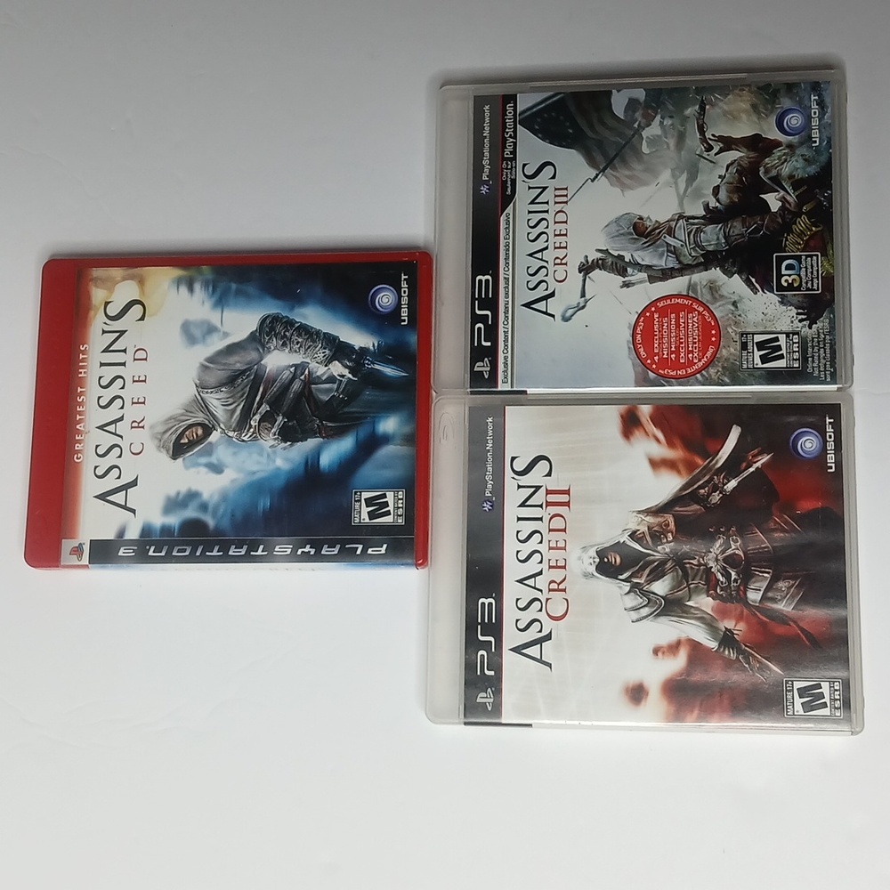 Ps3 Assassin's Creed Lot Of 3 Trilogy Set‎ Sony Games
